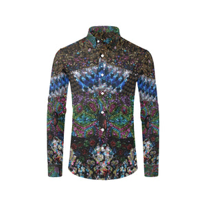 Dark Paisley Men's All Over Print Casual Dress Shirt (Model T61)
