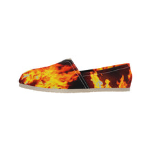 Load image into Gallery viewer, Flames Unisex Classic Canvas Slip-On (Model 1206)