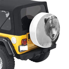 Load image into Gallery viewer, Big Bear Black and White 30 Inch Spare Tire Cover