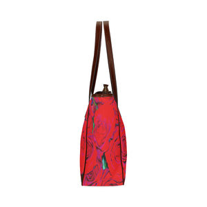 Rose Bouquet Flower Red Classic Tote Bag (Model 1644)