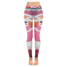 Load image into Gallery viewer, Abstract Circles Mosaic Low Rise Leggings (Invisible Stitch) (Model L05)