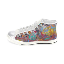 Load image into Gallery viewer, Graffiti Abstract Women&#39;s Classic High Top Canvas Shoes (Model 017)
