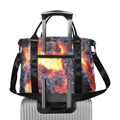 Molten Flames Large Capacity Duffle Bag (Model 1715)
