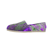 Load image into Gallery viewer, Marbled Abstract Purple Unisex Classic Canvas Slip-On (Model 1206)