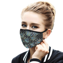 Load image into Gallery viewer, Sunny Turquoise Mouth Mask in One Piece (Model M02)