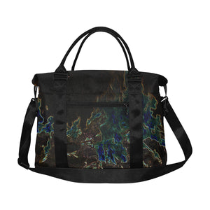 Feathery Flames Glowing Large Capacity Duffle Bag (Model 1715)