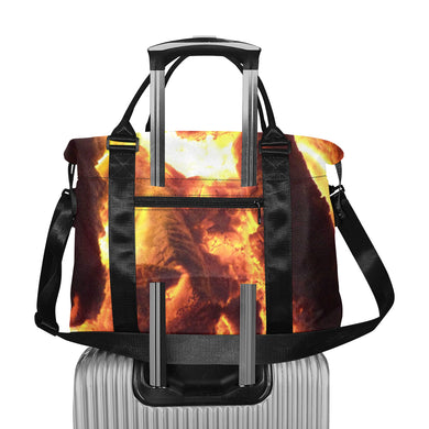 Sea of Flames Large Capacity Duffle Bag (Model 1715)