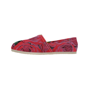 Rose Bouquet Flower Unisex Classic Canvas Slip-On (Model 1206)