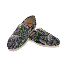 Load image into Gallery viewer, Complex Graffiti Glowing Unisex Classic Canvas Slip-On (Model 1206)