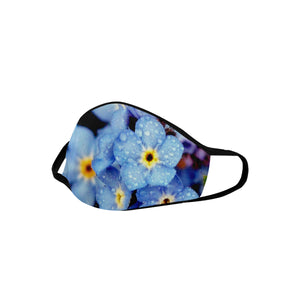 Forget Me Not Flower Mouth Mask