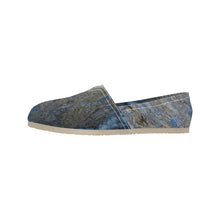 Load image into Gallery viewer, Marbled Abstract Blue Unisex Classic Canvas Slip-On (Model 1206)