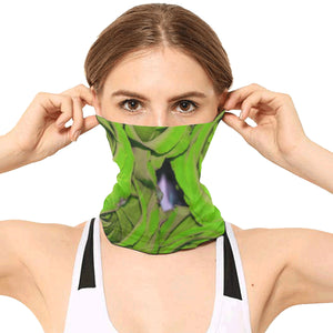 Rose Bouquet Flower Green Multifunctional Headwear