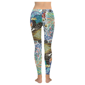 Pleasantly Paisley Reverse Low Rise Leggings (Invisible Stitch) (Model L05)