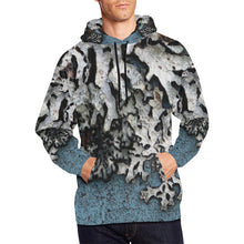 Load image into Gallery viewer, Moss Blue All Over Print Hoodie for Men (USA Size) (Model H13)