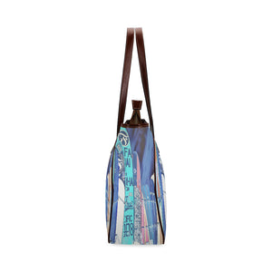 Surfboards Blue Classic Tote Bag (Model 1644)