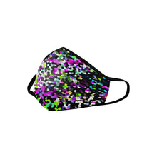 Load image into Gallery viewer, Holiday Paisley Purple Mosaic Mouth Mask in One Piece (2 Filters Included) (Model M02)