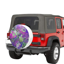 Load image into Gallery viewer, Graffiti Abstract Purple 30 Inch Spare Tire Cover