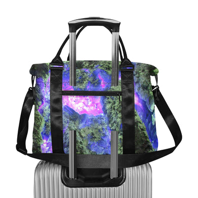 Molten Flames Purple Large Capacity Duffle Bag (Model 1715)