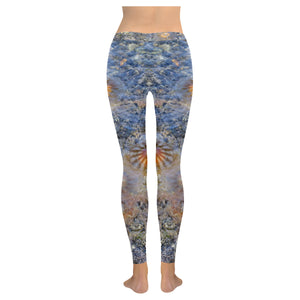 Jellyfish Blooms Low Rise Leggings (Invisible Stitch) (Model L05)