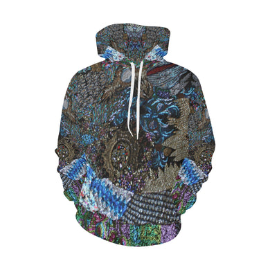 Cresent Paisley All Over Print Hoodie for Men/Large Size (USA Size) (Model H13)