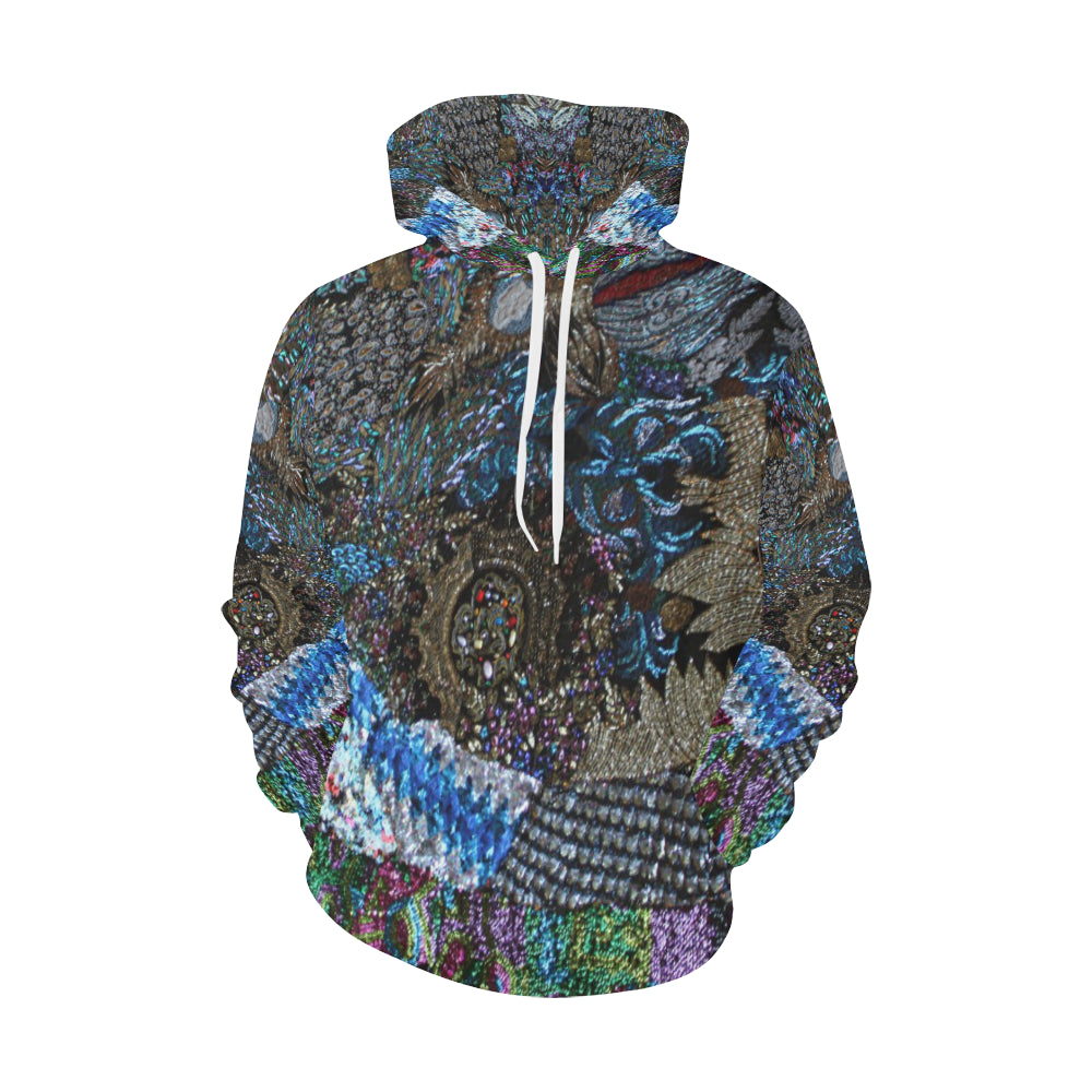 Cresent Paisley All Over Print Hoodie for Men/Large Size (USA Size) (Model H13)
