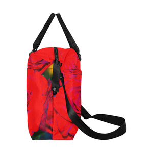 Rose Bouquet Flower Red Large Capacity Duffle Bag (Model 1715)