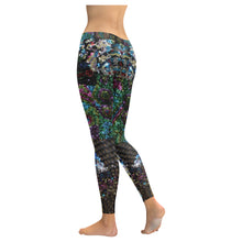 Load image into Gallery viewer, Dark Paisley Low Rise Leggings (Invisible Stitch) (Model L05)