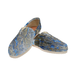 Marbled Abstract Negative Unisex Classic Canvas Slip-On (Model 1206)