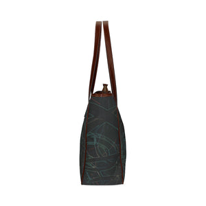 Abstract Circles Glowing Classic Tote Bag (Model 1644)