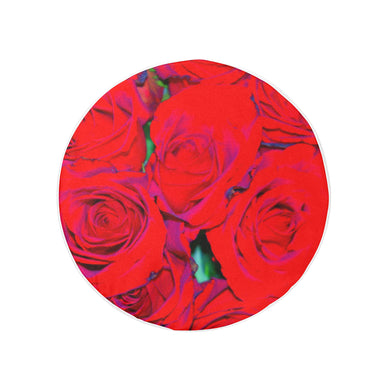 Rose Bouquet Flower Red 32 Inch Spare Tire Cover