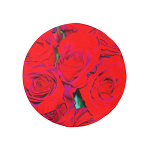 Rose Bouquet Flower Red 32 Inch Spare Tire Cover