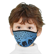 Load image into Gallery viewer, Crackle Art Blue Mouth Mask