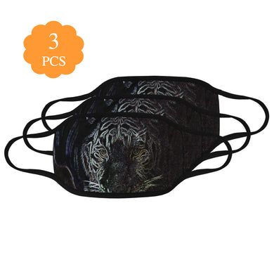 White Tiger Glowing Mouth Mask (Pack of 3)