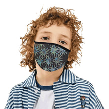 Load image into Gallery viewer, Sunny Turquoise Mouth Mask in One Piece (Model M02)