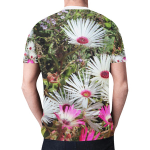 Livingstone Daisy Flower New All Over Print T-shirt for Men (Model T45)