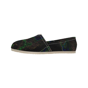 Sea of Flames Glowing Unisex Classic Canvas Slip-On (Model 1206)
