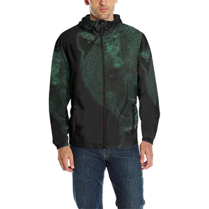 Big Bear Glowing All Over Print Quilted Windbreaker for Men (Model H35)