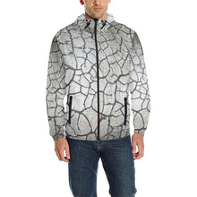Load image into Gallery viewer, Crackle All Over Print Quilted Windbreaker for Men (Model H35)