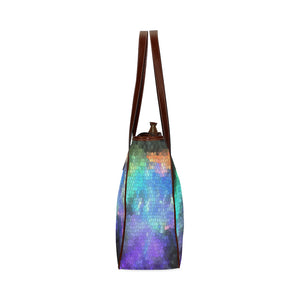 Splash of Color Negative Mosaic Classic Tote Bag (Model 1644)