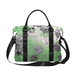 Patches of Moss Green Large Capacity Duffle Bag (Model 1715)
