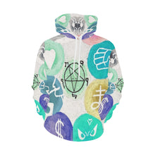 Load image into Gallery viewer, Dante&#39;s Inferno Negative All Over Print Hoodie for Men/Large Size (USA Size) (Model H13)
