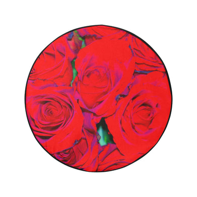 Rose Bouquet Flower Red 34 Inch Spare Tire Cover
