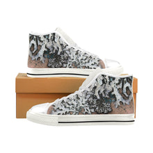Load image into Gallery viewer, Moss Peach Men’s Classic High Top Canvas Shoes (Model 017)