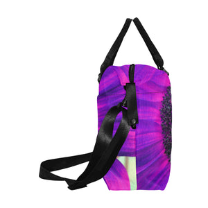 Busy Bee Sunflower Purple Large Capacity Duffle Bag (Model 1715)