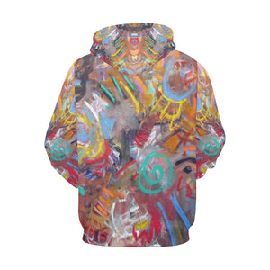 Graffiti Abstract All Over Print Hoodie for Women (USA Size) (Model H13)