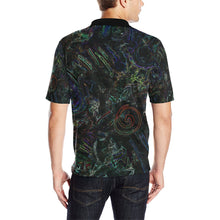 Load image into Gallery viewer, Graffiti Abstract Glowing Men&#39;s All Over Print Polo Shirt (Model T55)