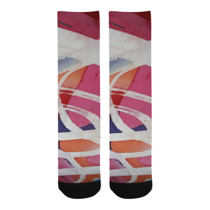 Abstract Circles Trouser Socks (For Men)