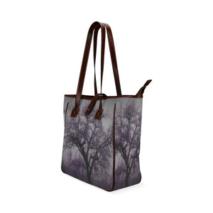 Spooky Tree Purple Classic Tote Bag (Model 1644)