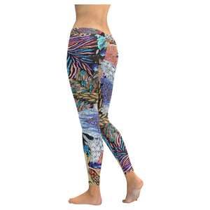Pleasantly Paisley Low Rise Leggings (Invisible Stitch) (Model L05)
