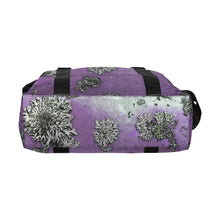 Load image into Gallery viewer, Patches of Moss Purple Large Capacity Duffle Bag (Model 1715)